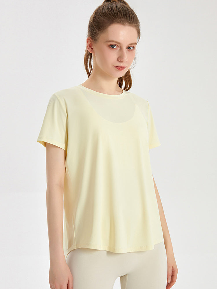 【韓国 YUTHENTIC】バックスリットポイントグラフィックTシャツ 2_47b45fbf-a471-4735-8b8f-