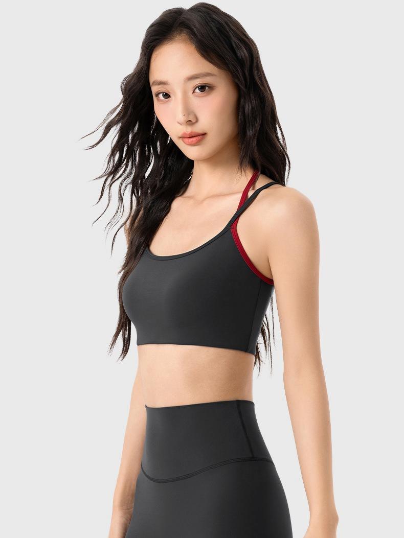 Mサイズ新品SUKALAバーガンディ クロスストラップ スポーツブラ SUKALA】アクティブデイジーブラトップ(XS・S・M・Lサイズ