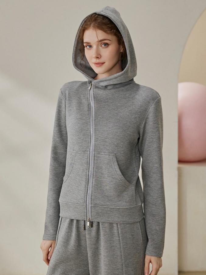 Drawer♡ジッパーパーカー 非対称ジップアップ 厚手 フード付きパーカー – ONEARTS